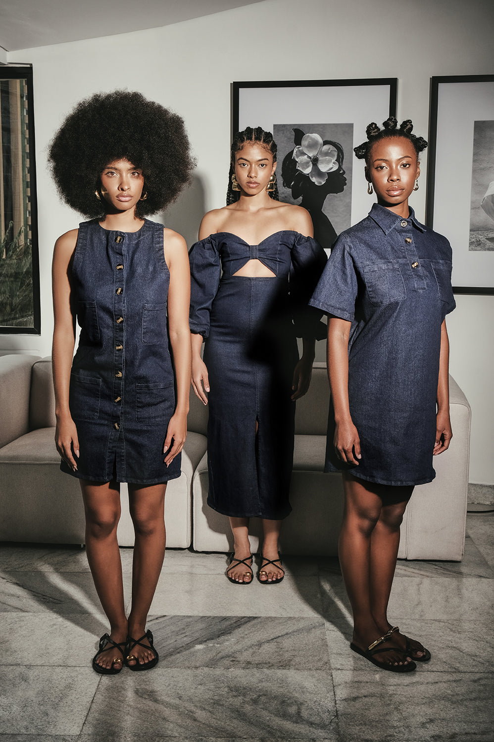 THE SURF DRESS - DENIM LOVELY