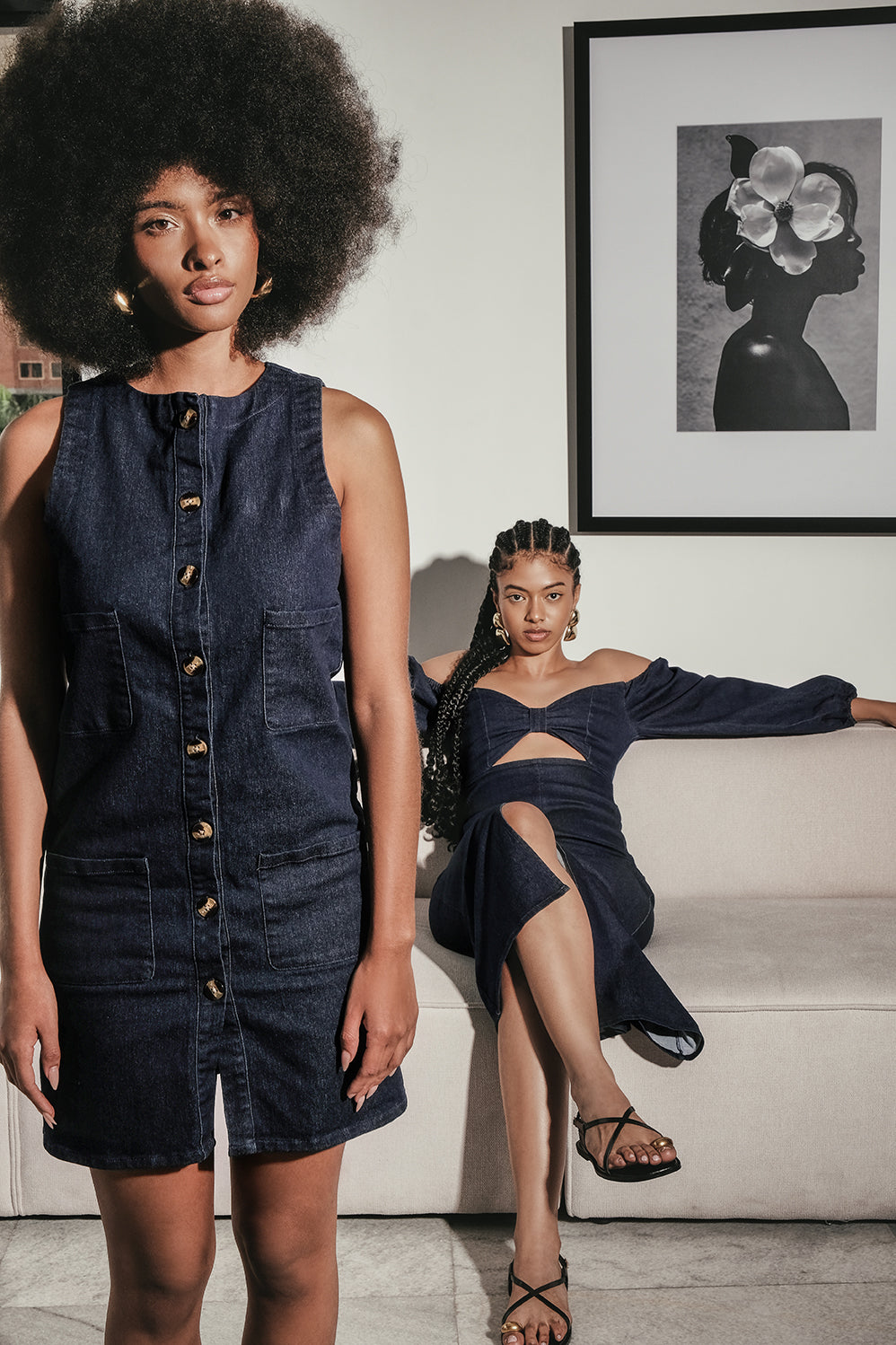 THE TIDE DRESS - DENIM LOVELY