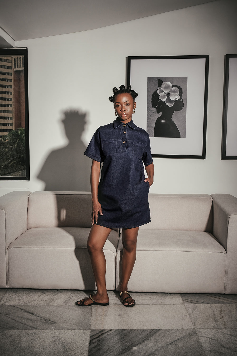 THE SURF DRESS - DENIM LOVELY