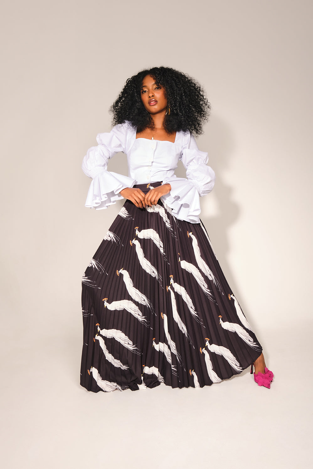 Susan B Skirt - Black Peacock