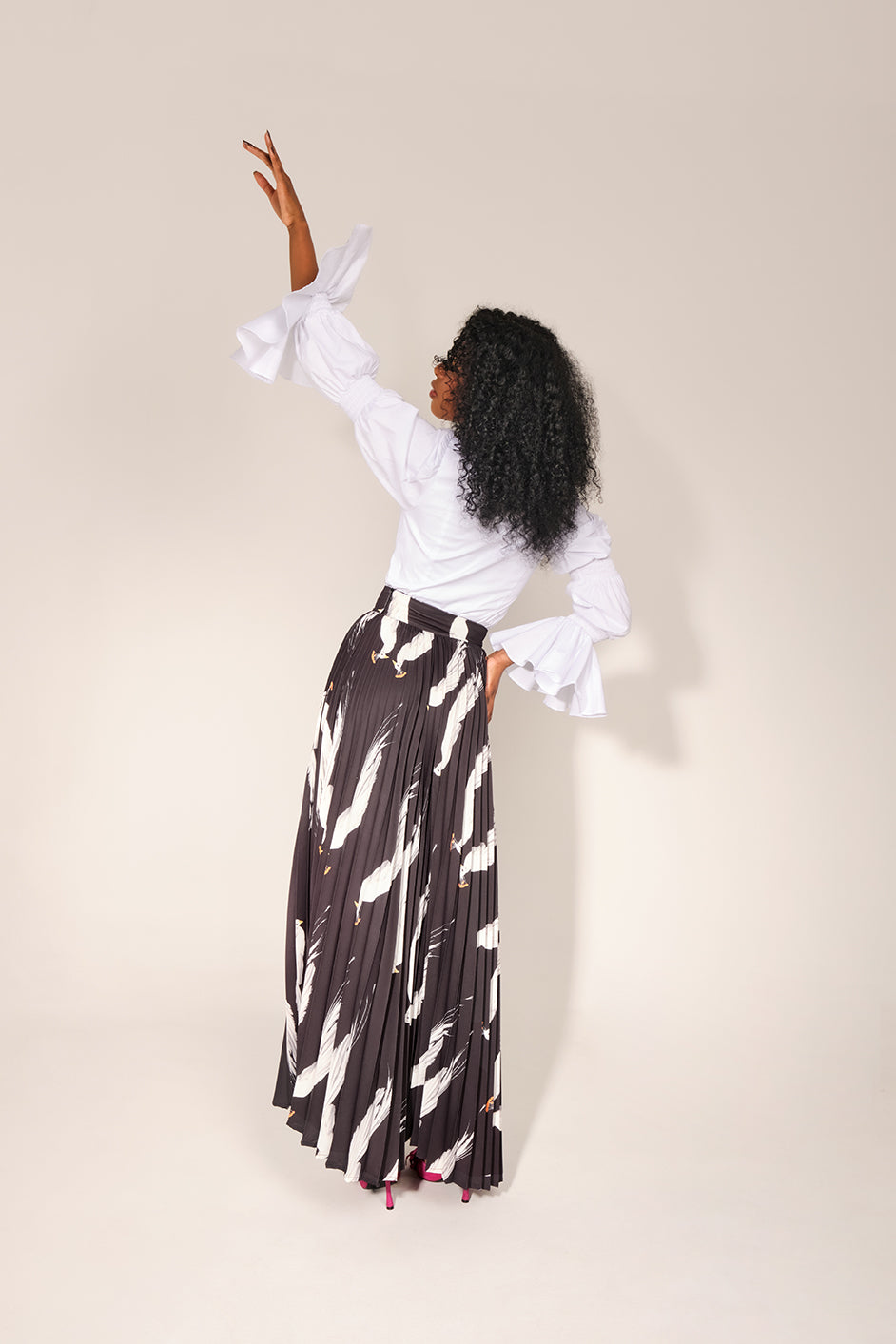 Susan B Skirt - Black Peacock