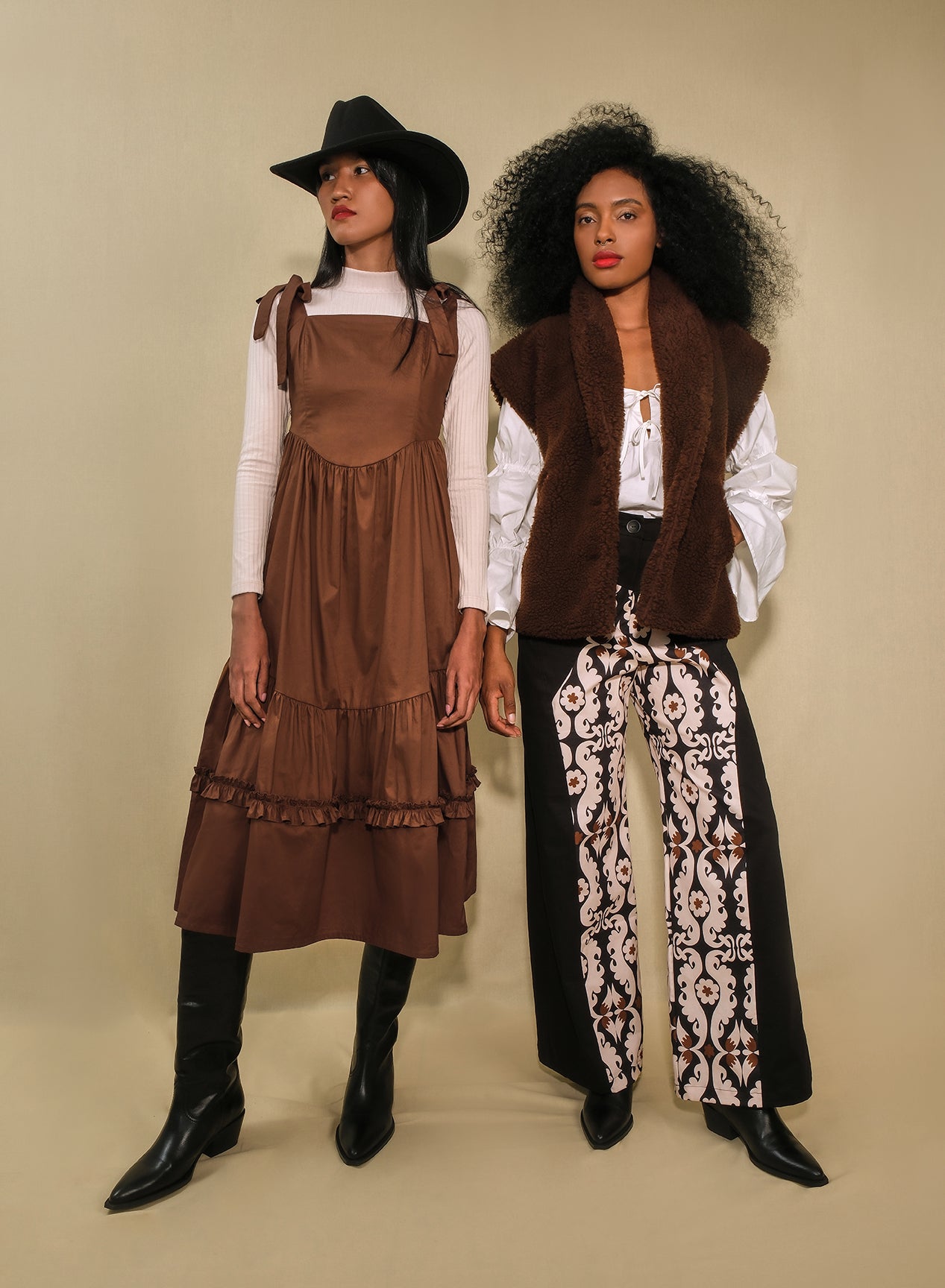 Brown Faux-Shearling Vest – Bolsa