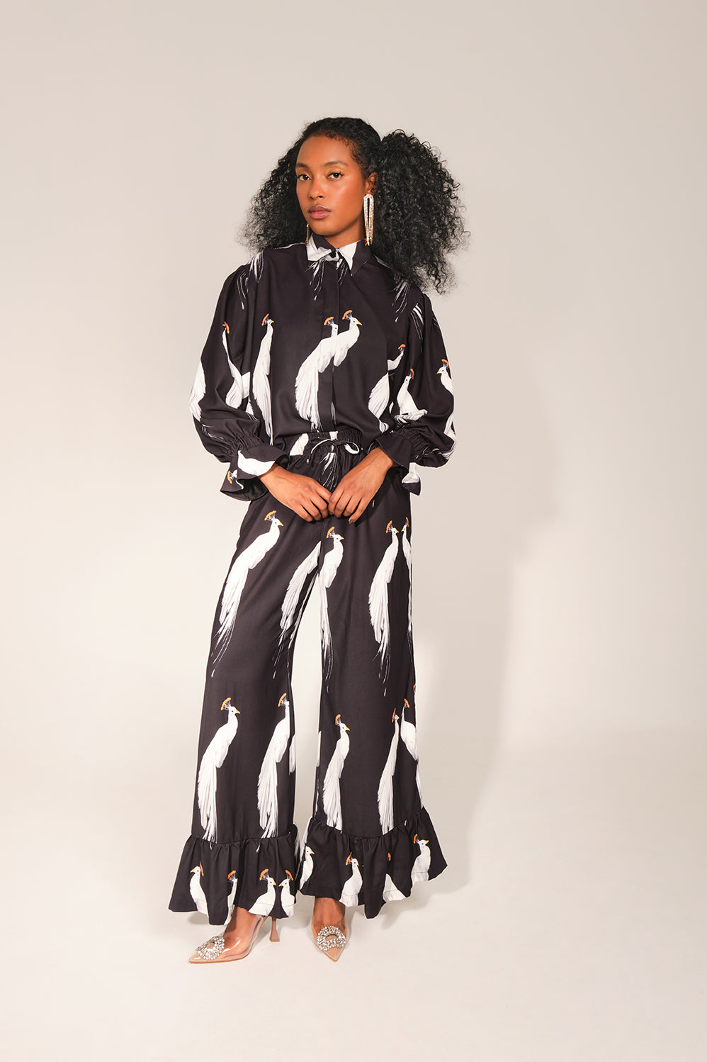 Teresa M Shirt - Black Peacock