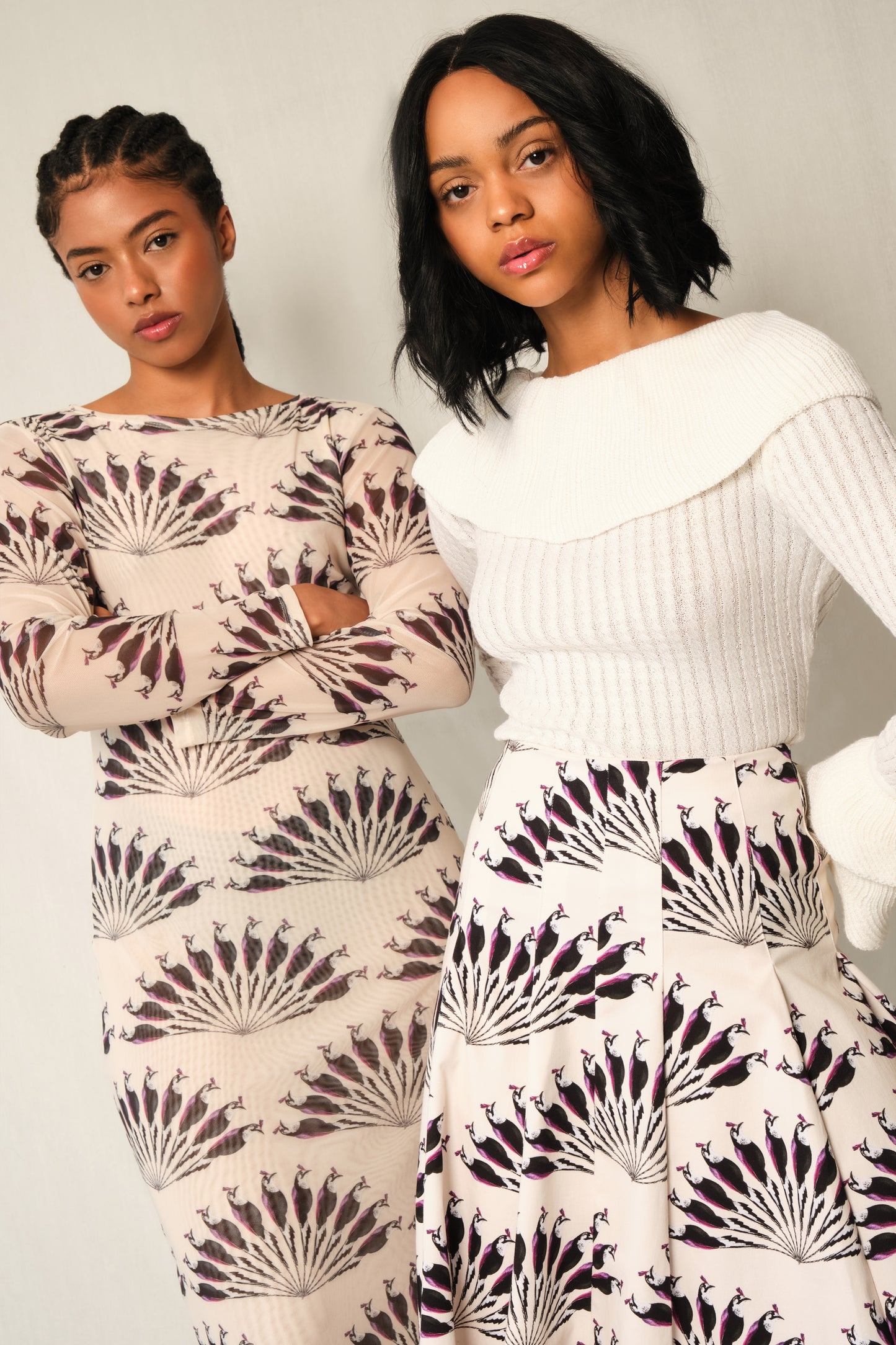 Nella Mesh Column Maxi Dress