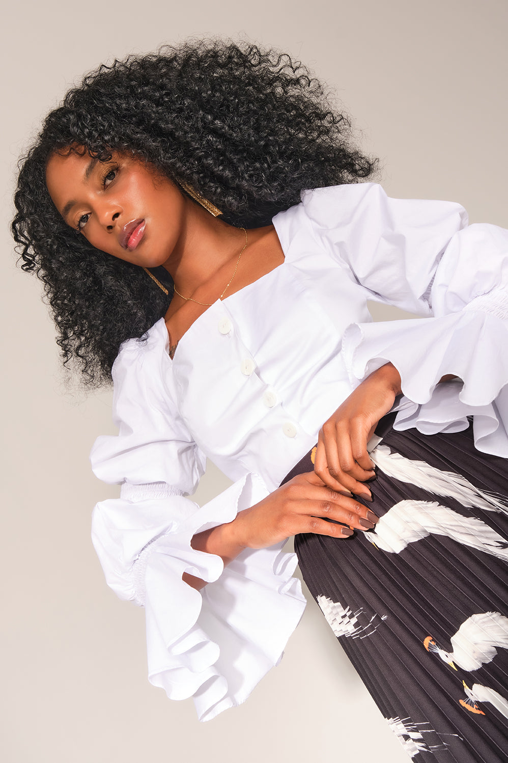 Susan B Skirt - Black Peacock
