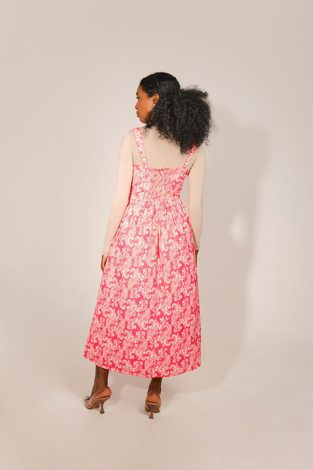 Antoniette 2 Dress - Pink Lace