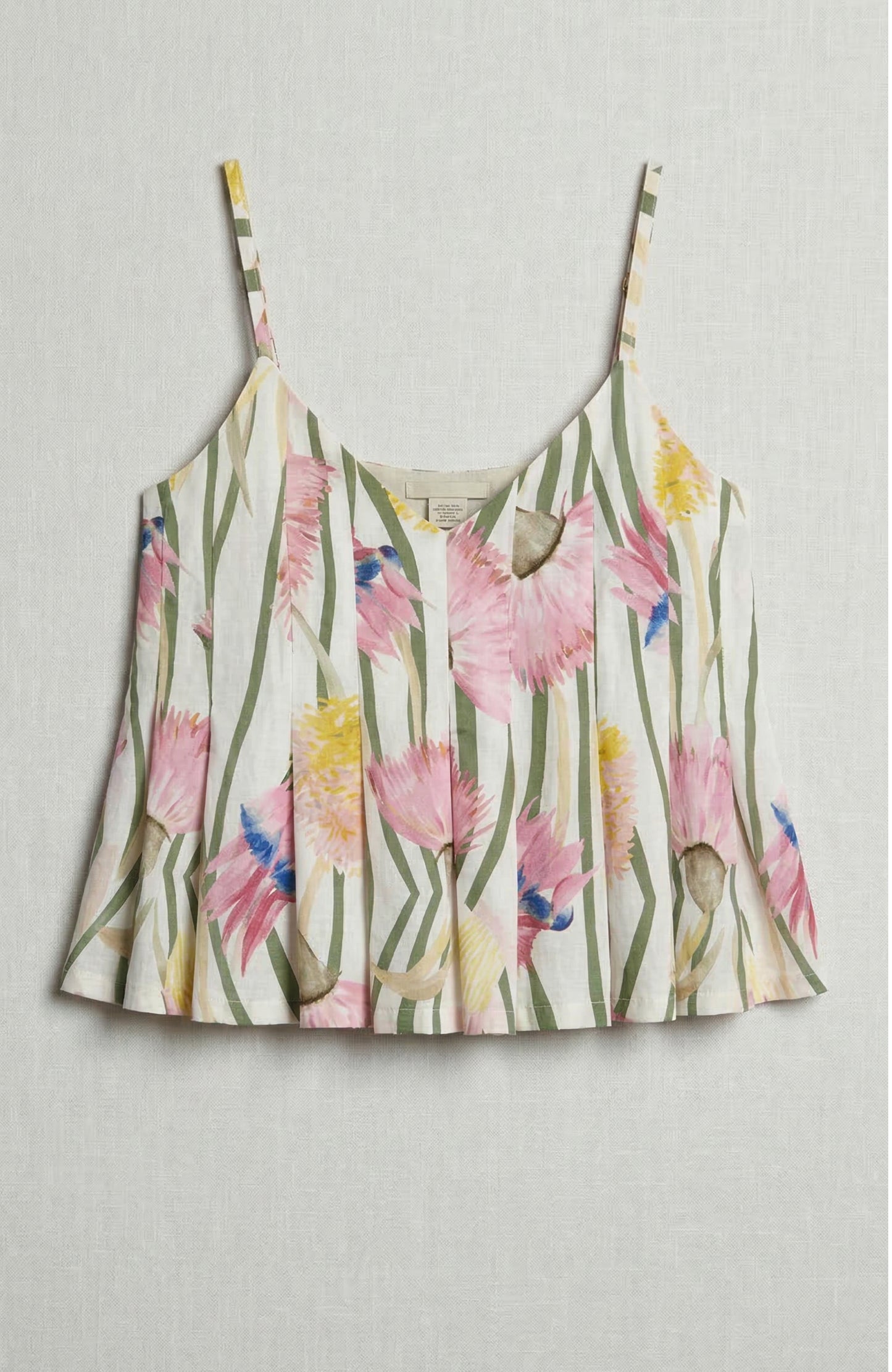 Reef Top in Aussie Desert Flowers Linen