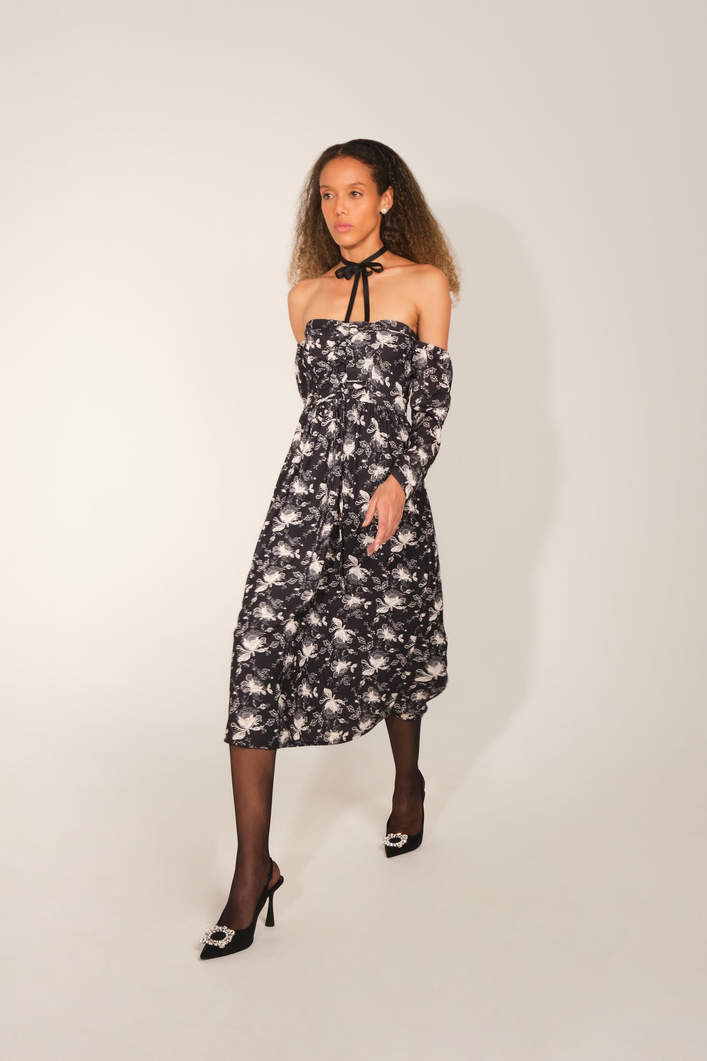 Cleo Dress - Black Lace