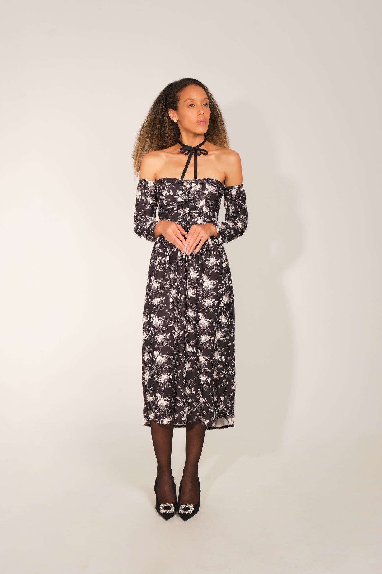 Cleo Dress - Black Lace