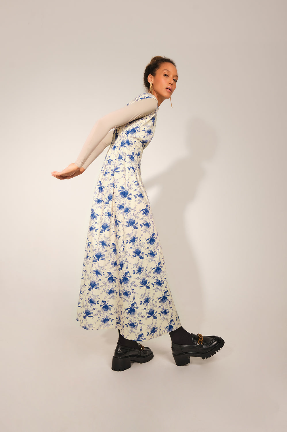 Cat The Great Dress - Blue Lace