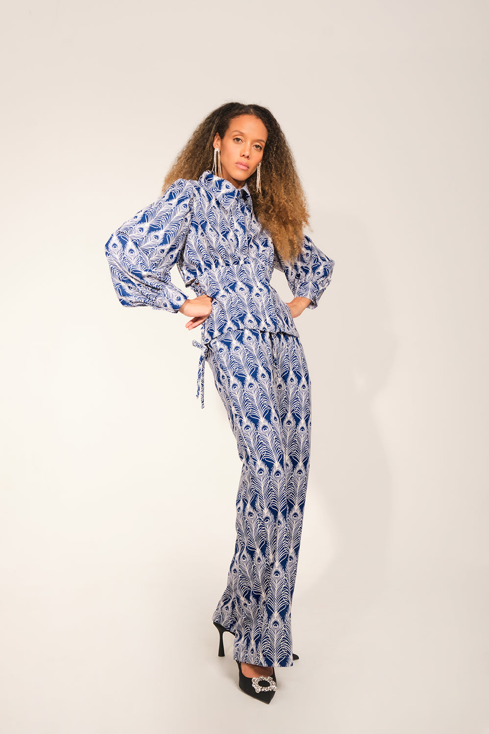 Ellen J Shirt - Navy Feather