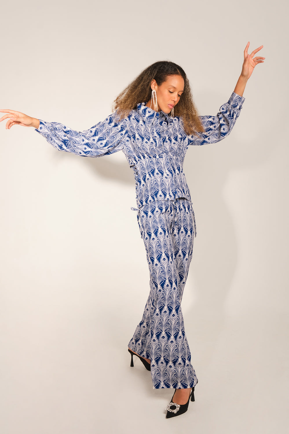 Ellen J Shirt - Navy Feather