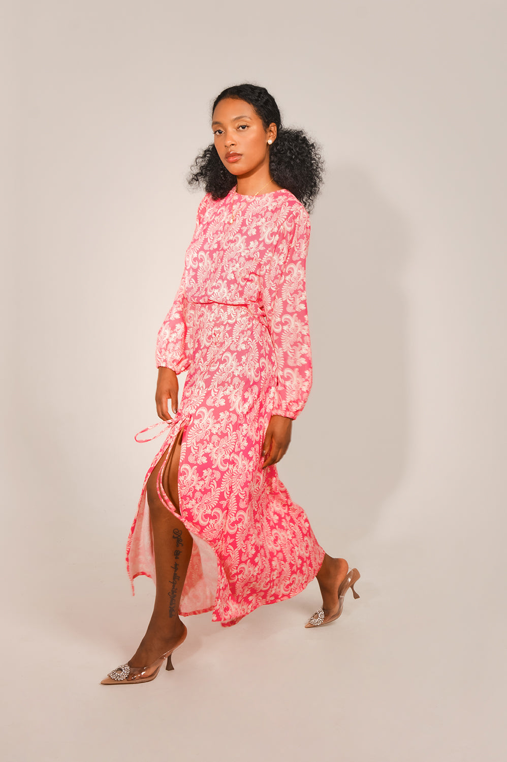 Greta Top - Pink Lace