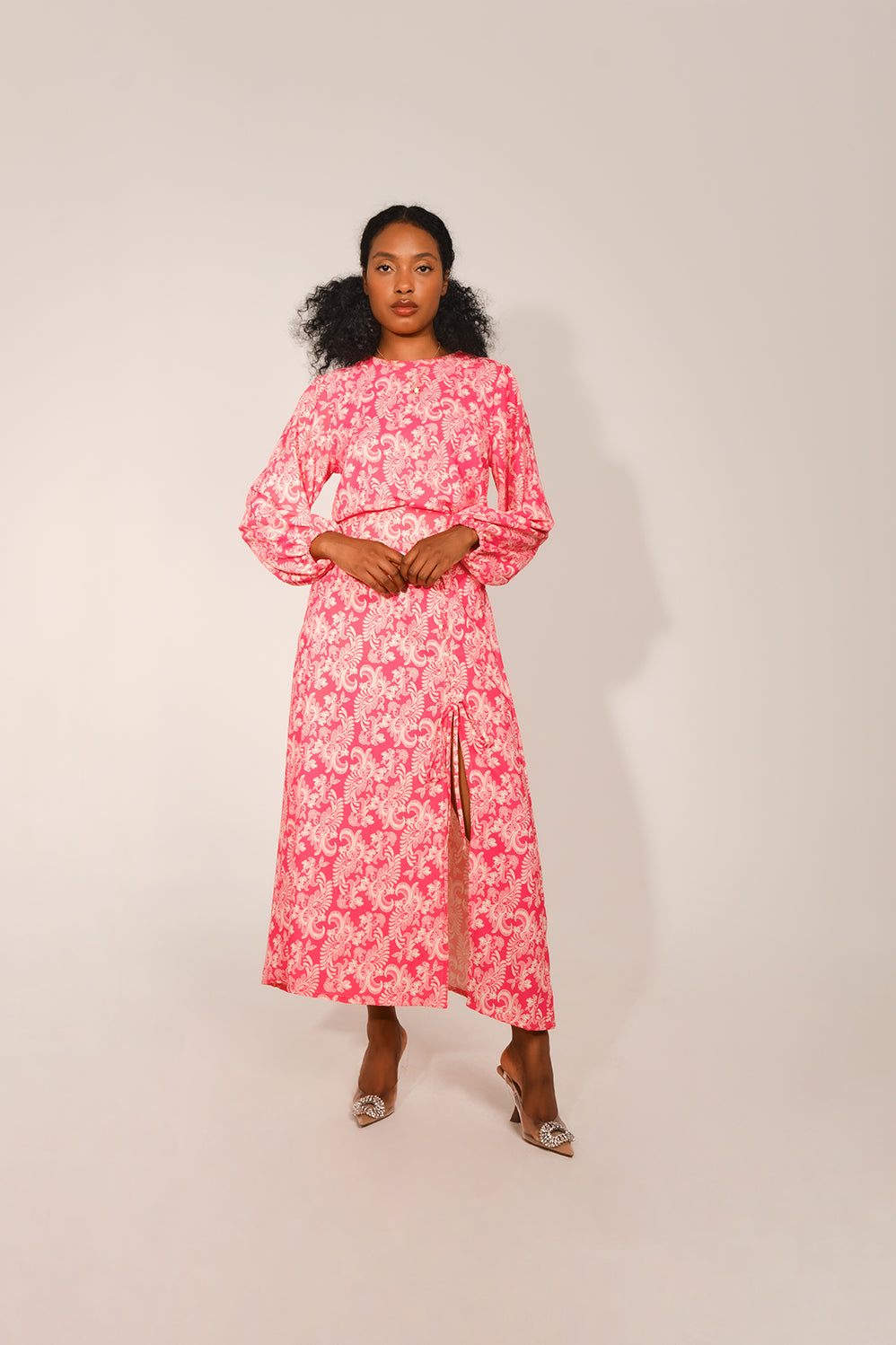 Greta Top - Pink Lace
