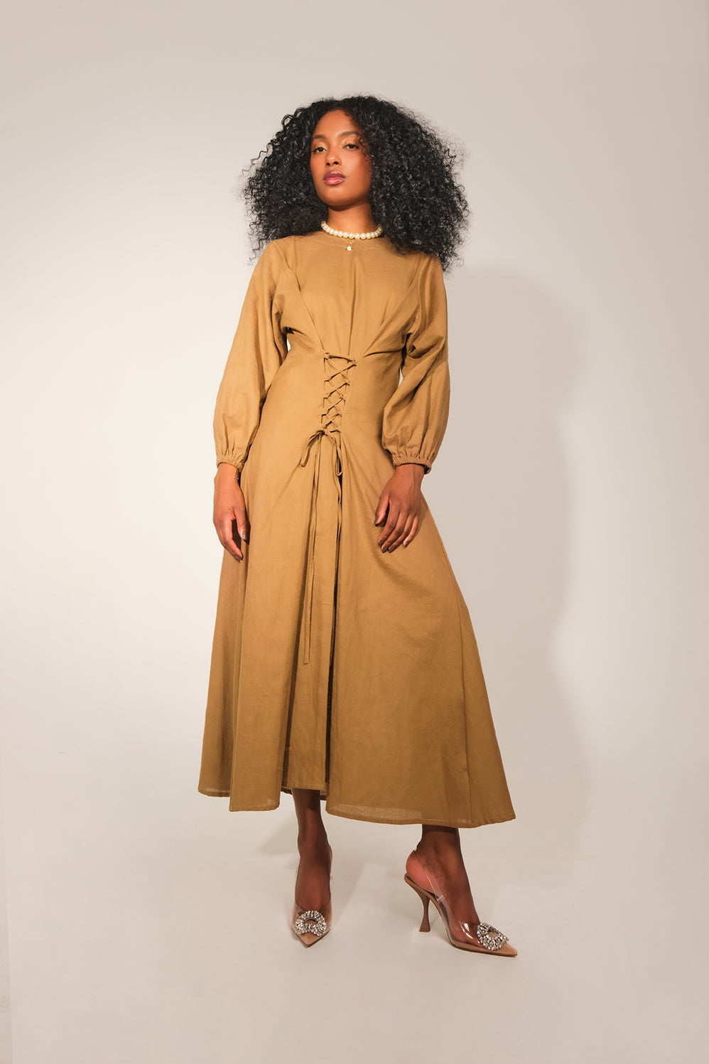 Hangbe Dress - Caramelo