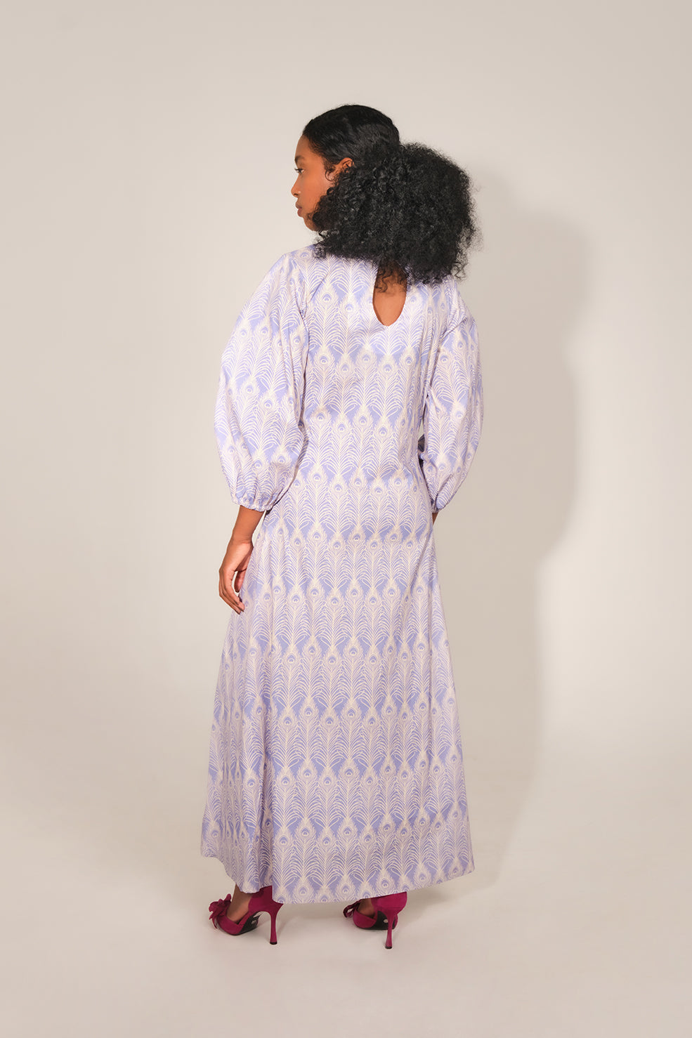 Hangbe Dress - Lilac Feather