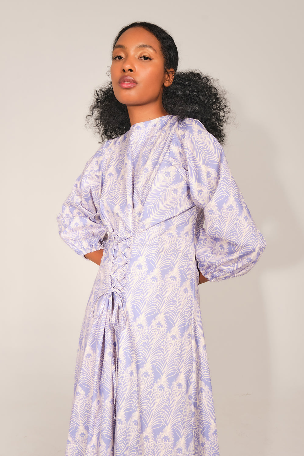 Hangbe Dress - Lilac Feather