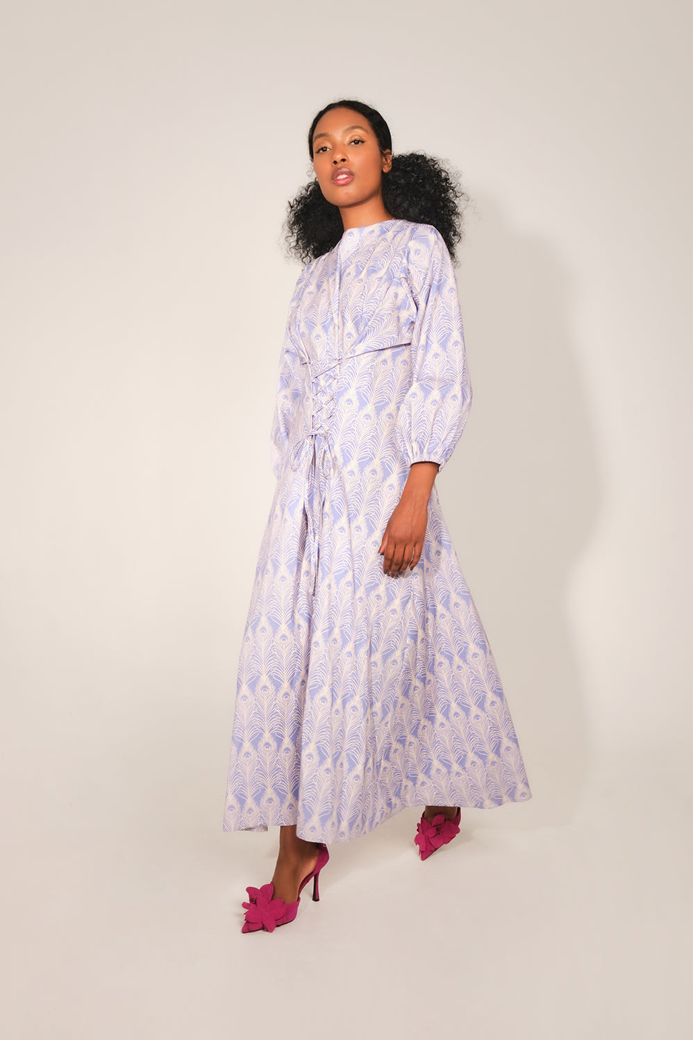 Hangbe Dress - Lilac Feather