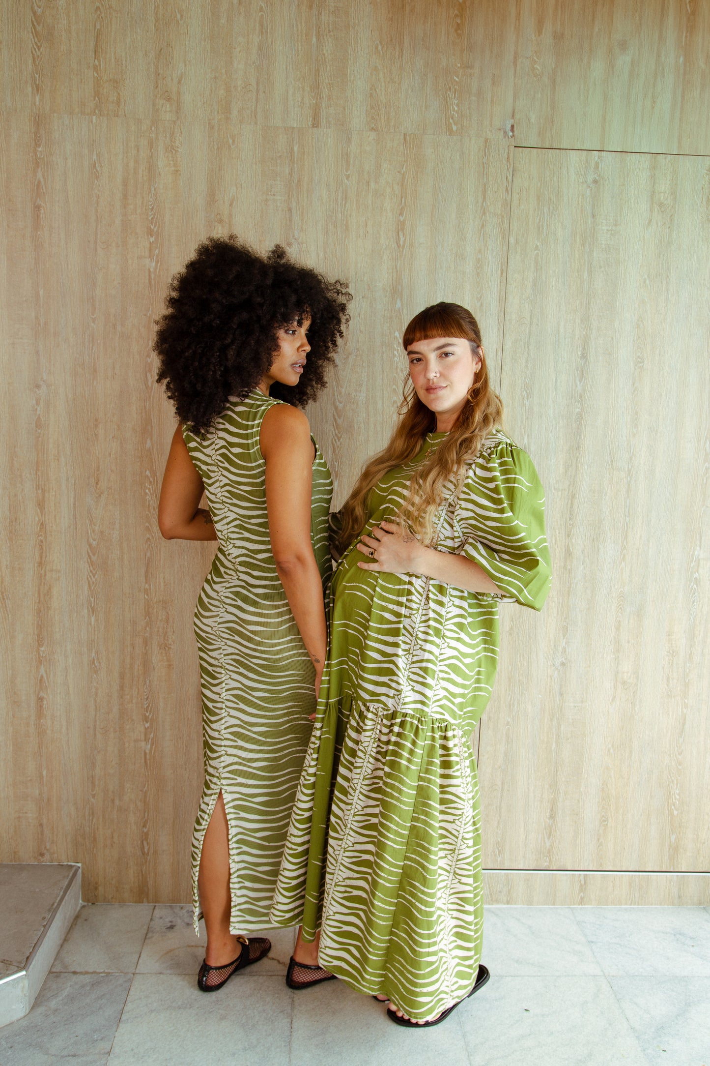 SALTY DRESS - GREEN SNAKE