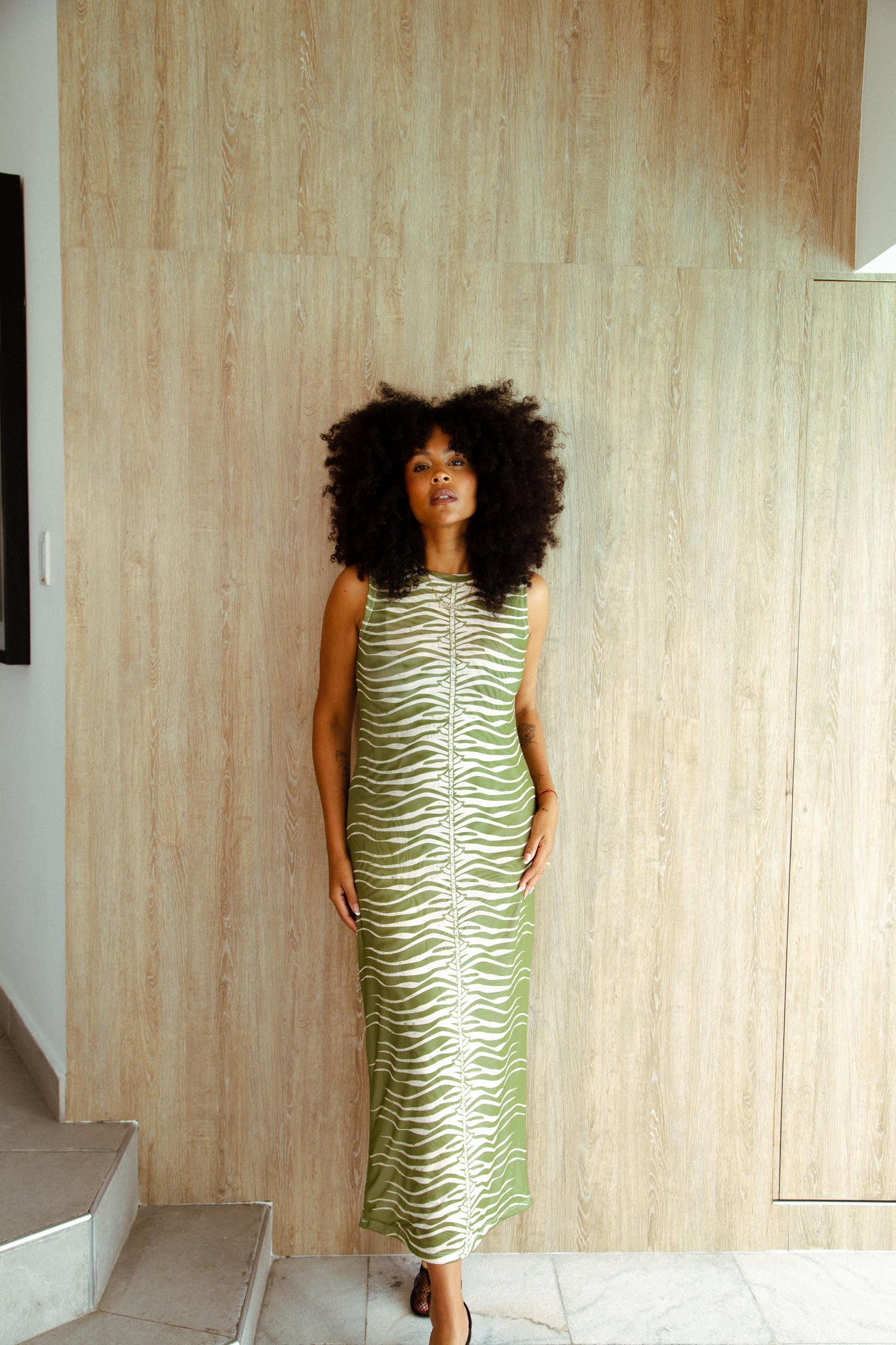 SALTY DRESS - GREEN SNAKE