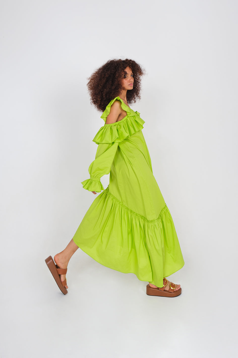 Mali Dress - Lime