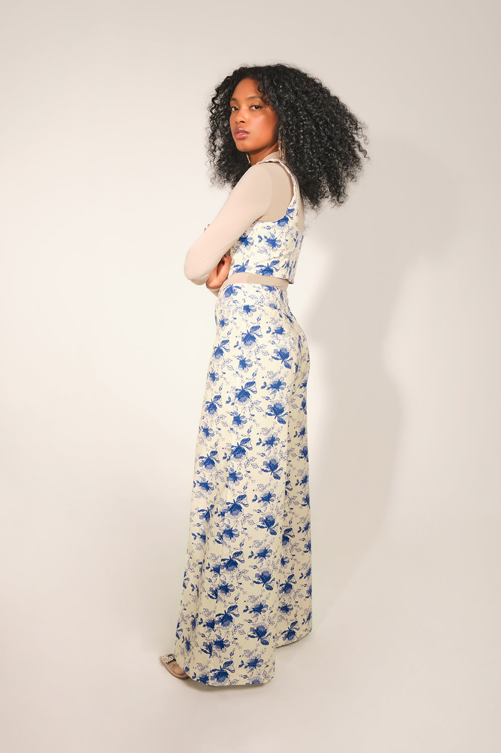 Nubian Corset - Blue Lace
