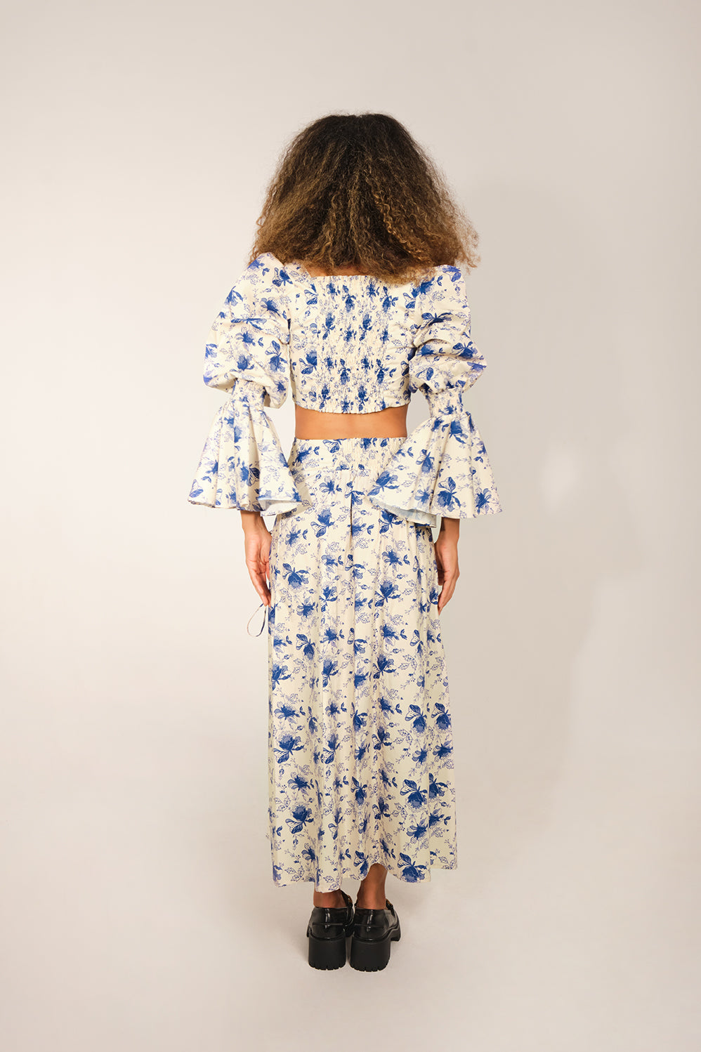 Nubian Skirt - Blue Lace