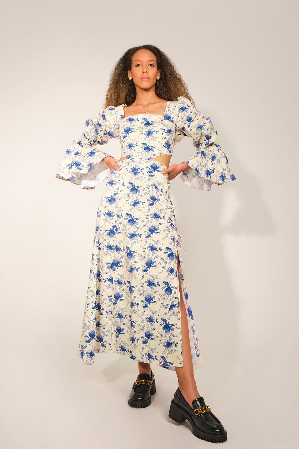 Nubian Skirt - Blue Lace