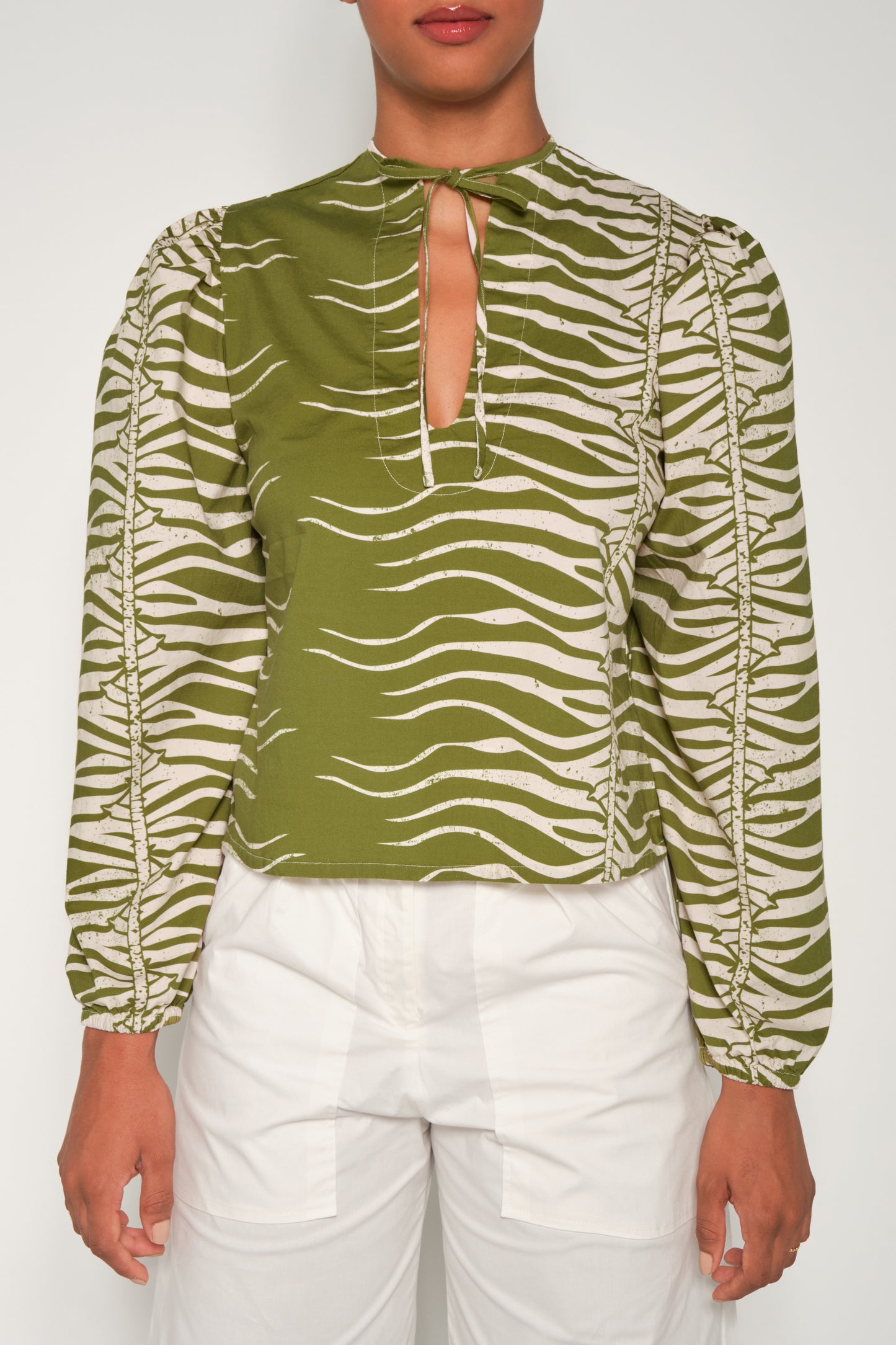 TULUM SHIRT - GREEN SNAKE