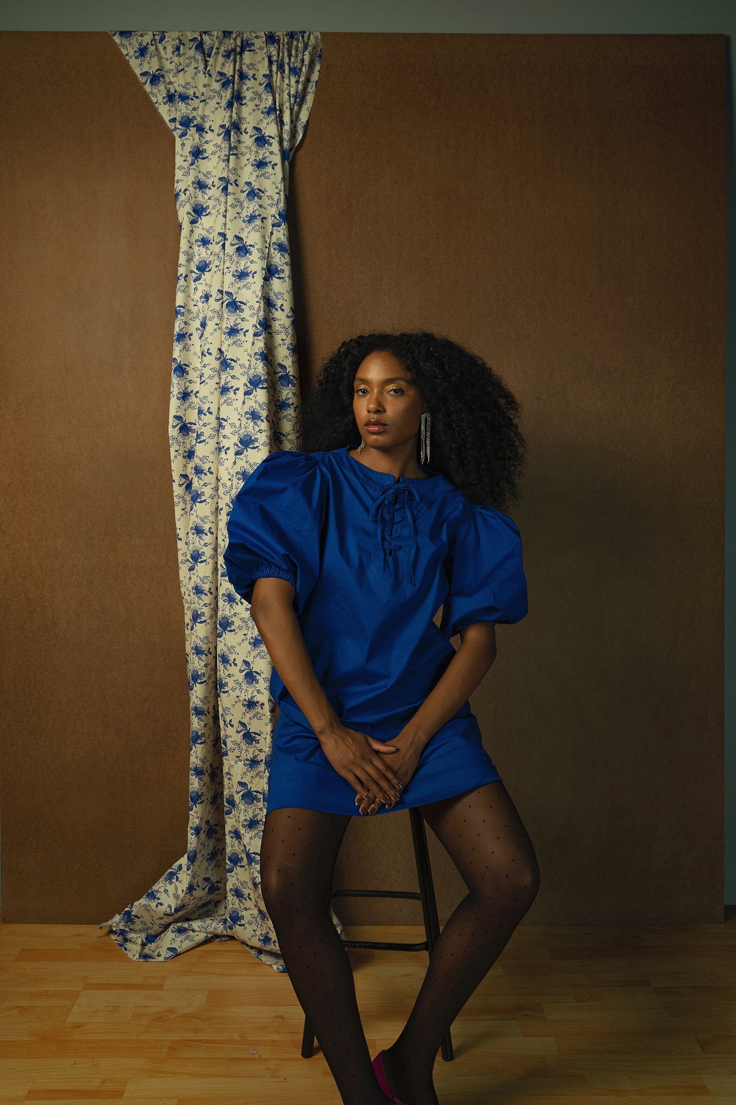 Cixi Short Tunic - Royal Blue