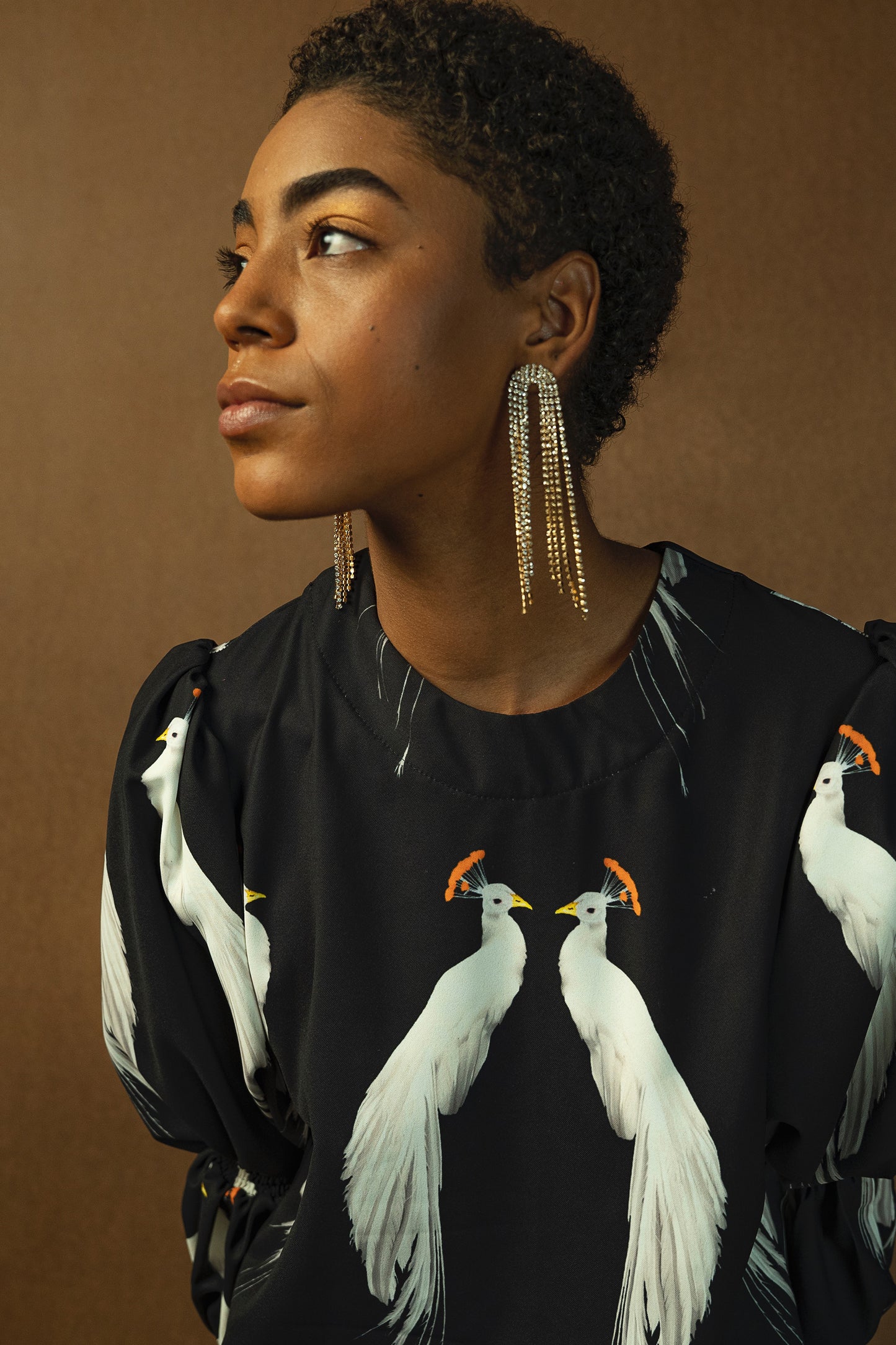 Makeda Tunic - Black Peacock
