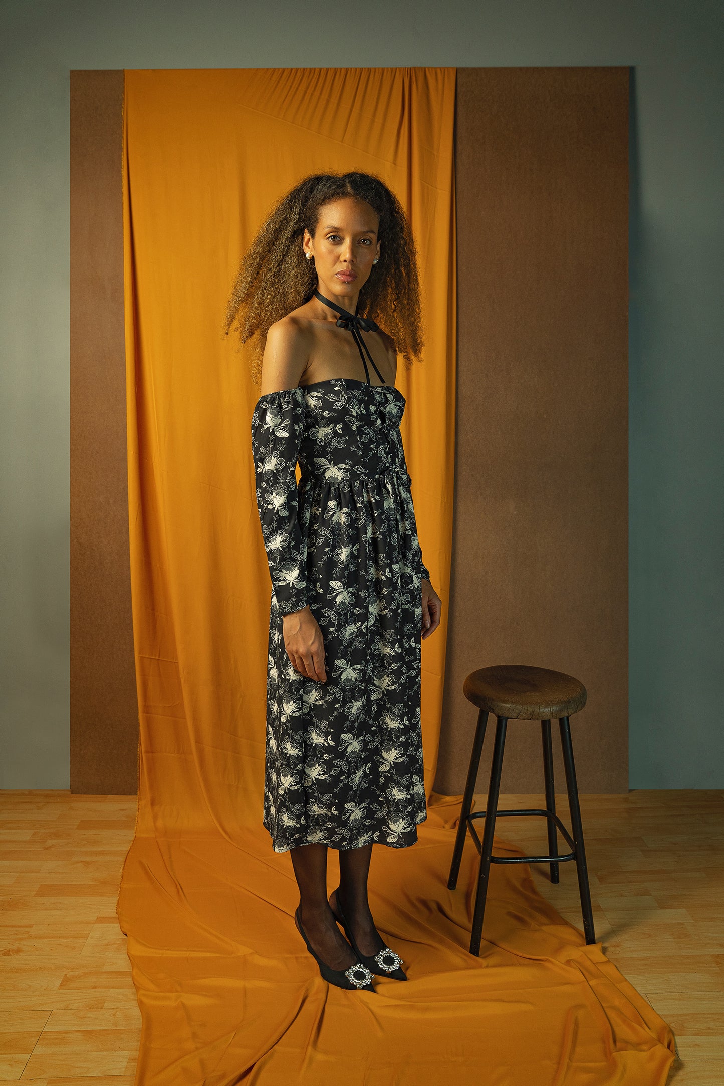 Cleo Dress - Black Lace
