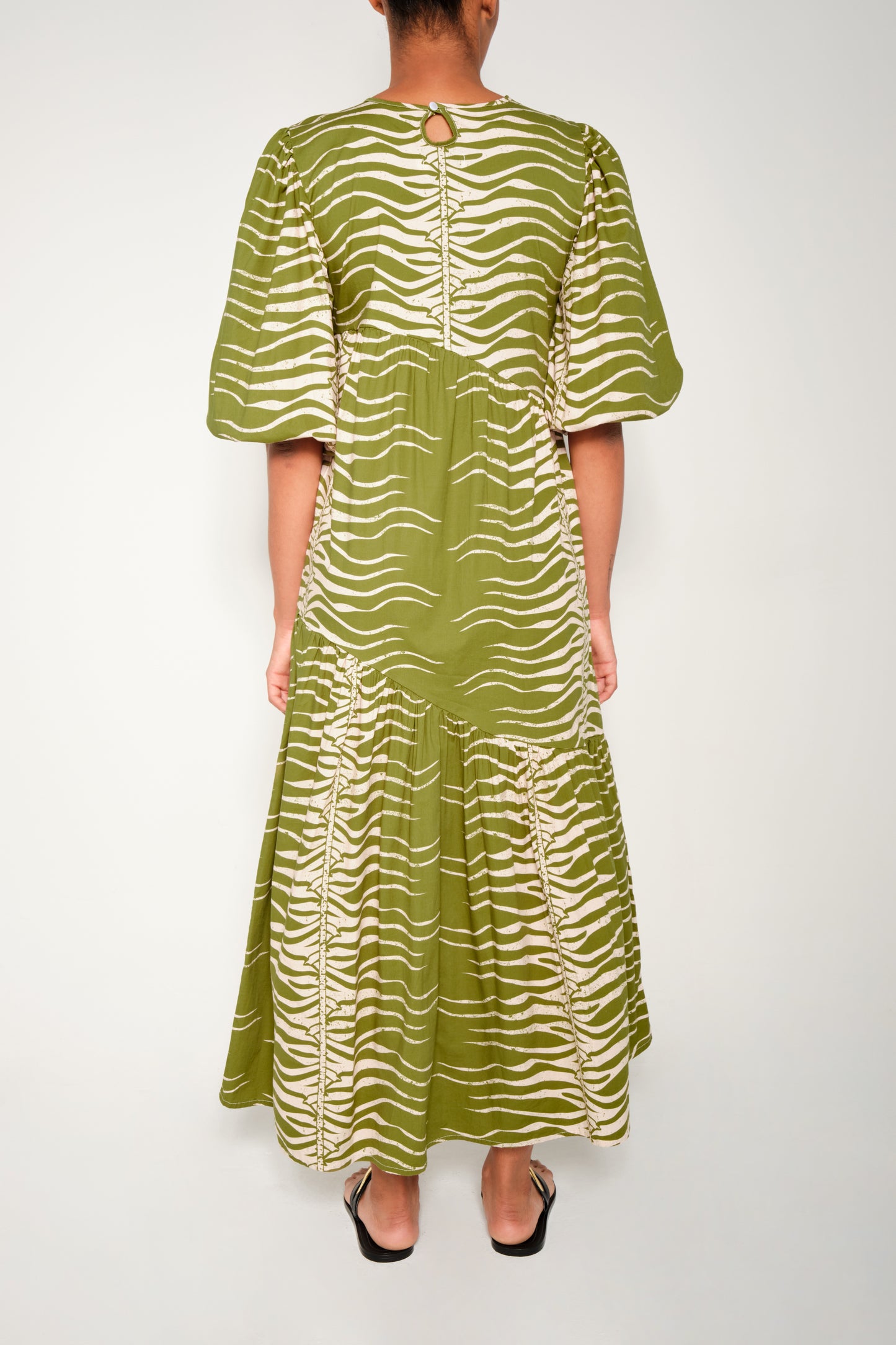 ARMENIA DRESS - GREEN SNAKE