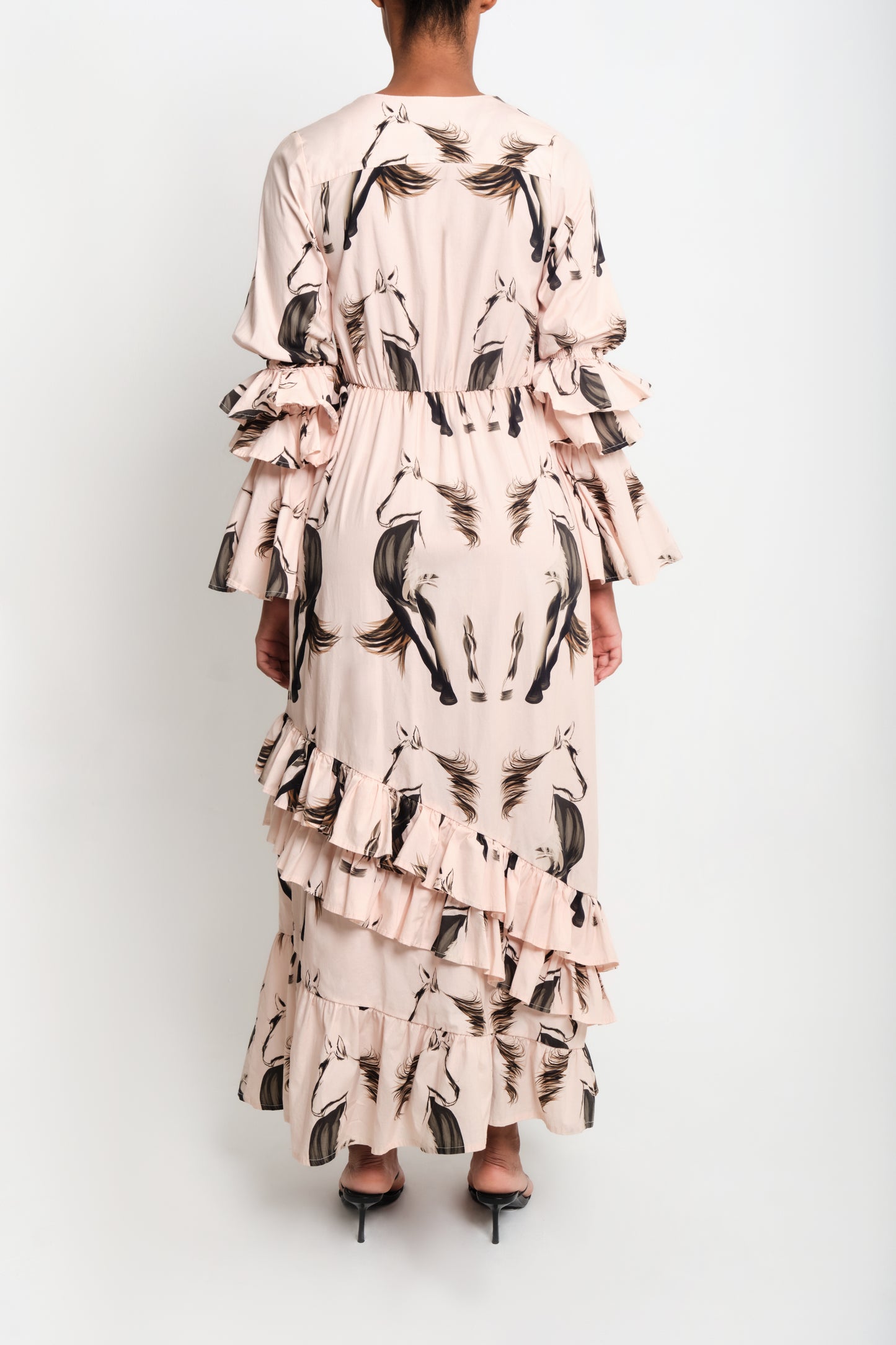 GAUCHO DRESS - BEIGE HORSES