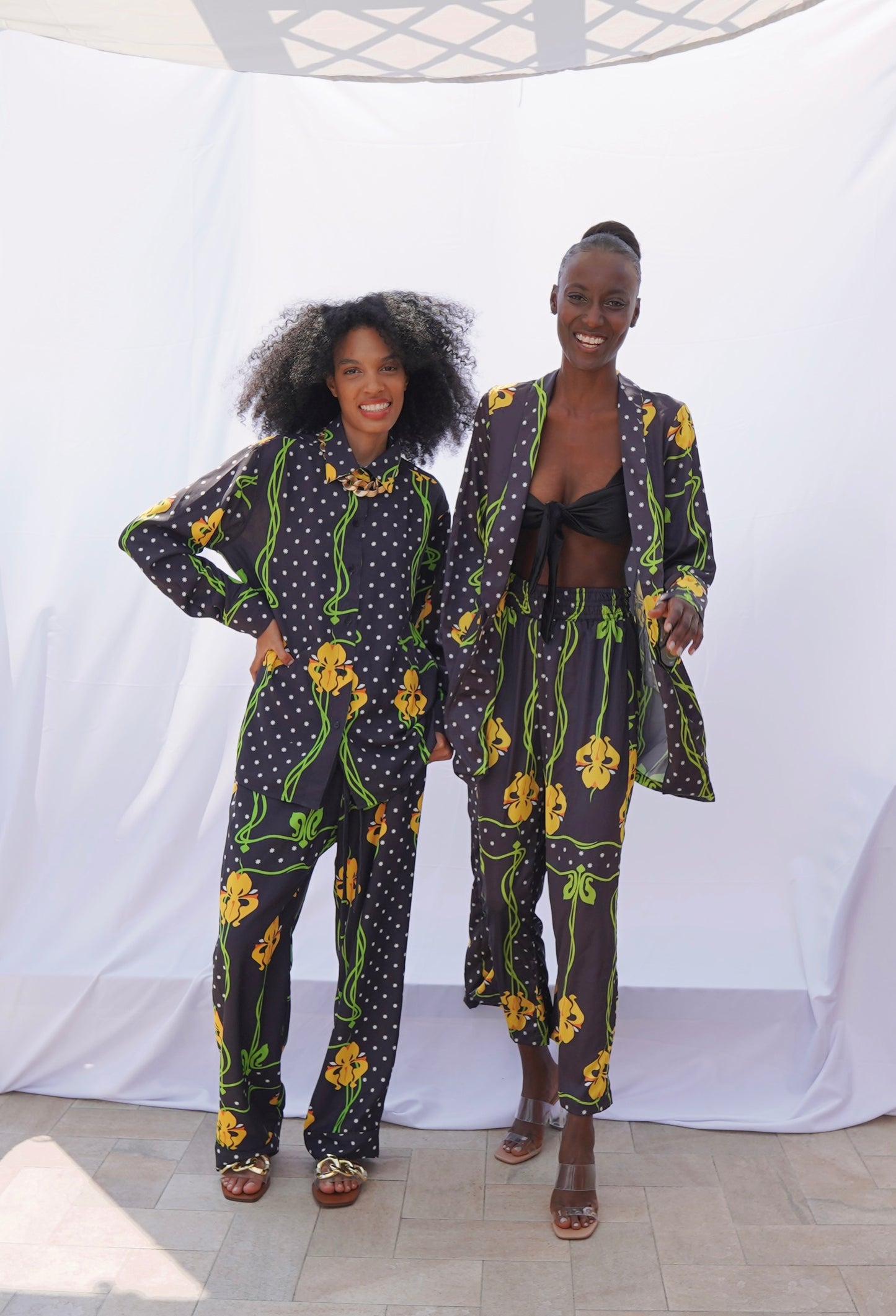Cannes Pants - Black Orquids