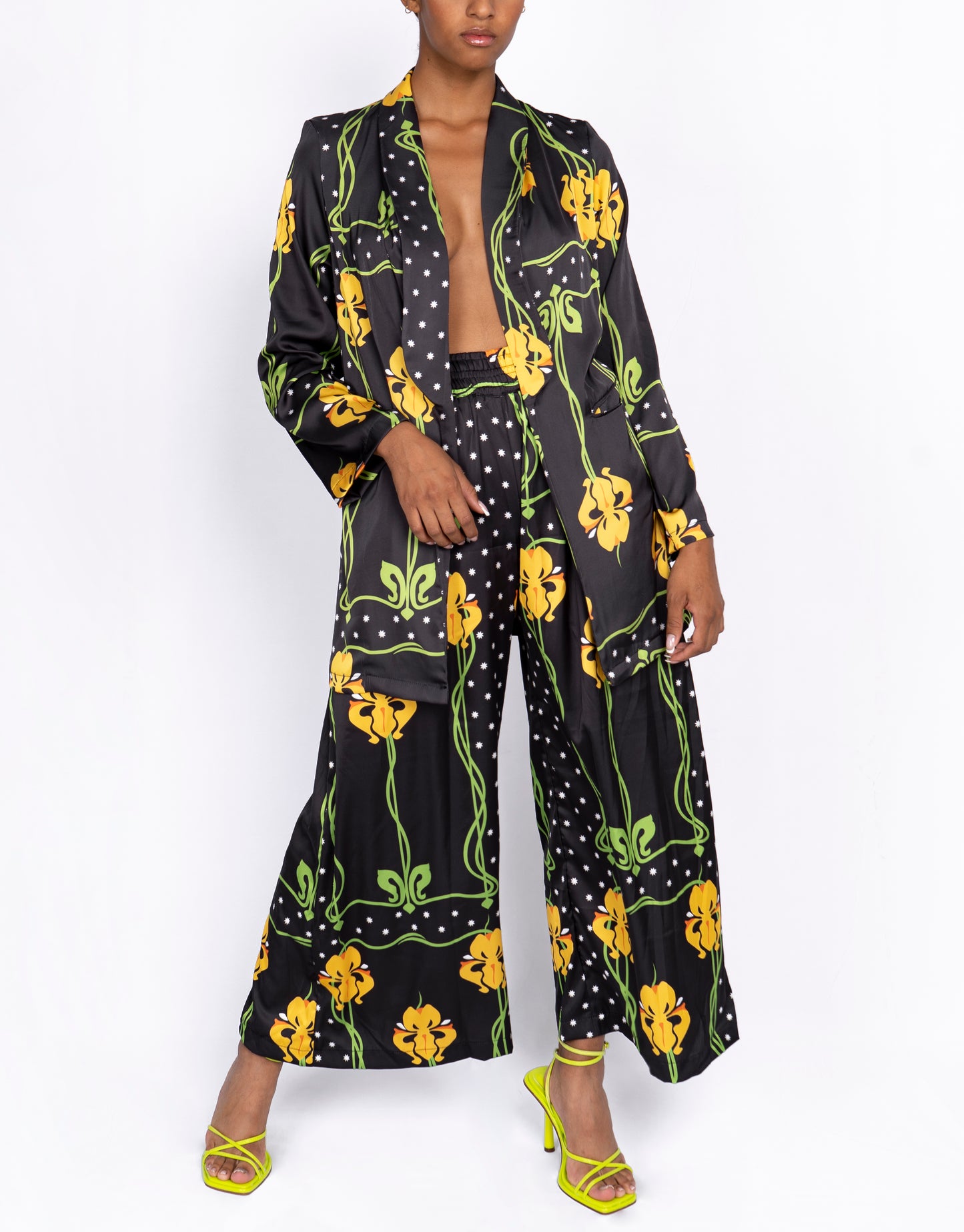 Cannes Pants - Black Orquids