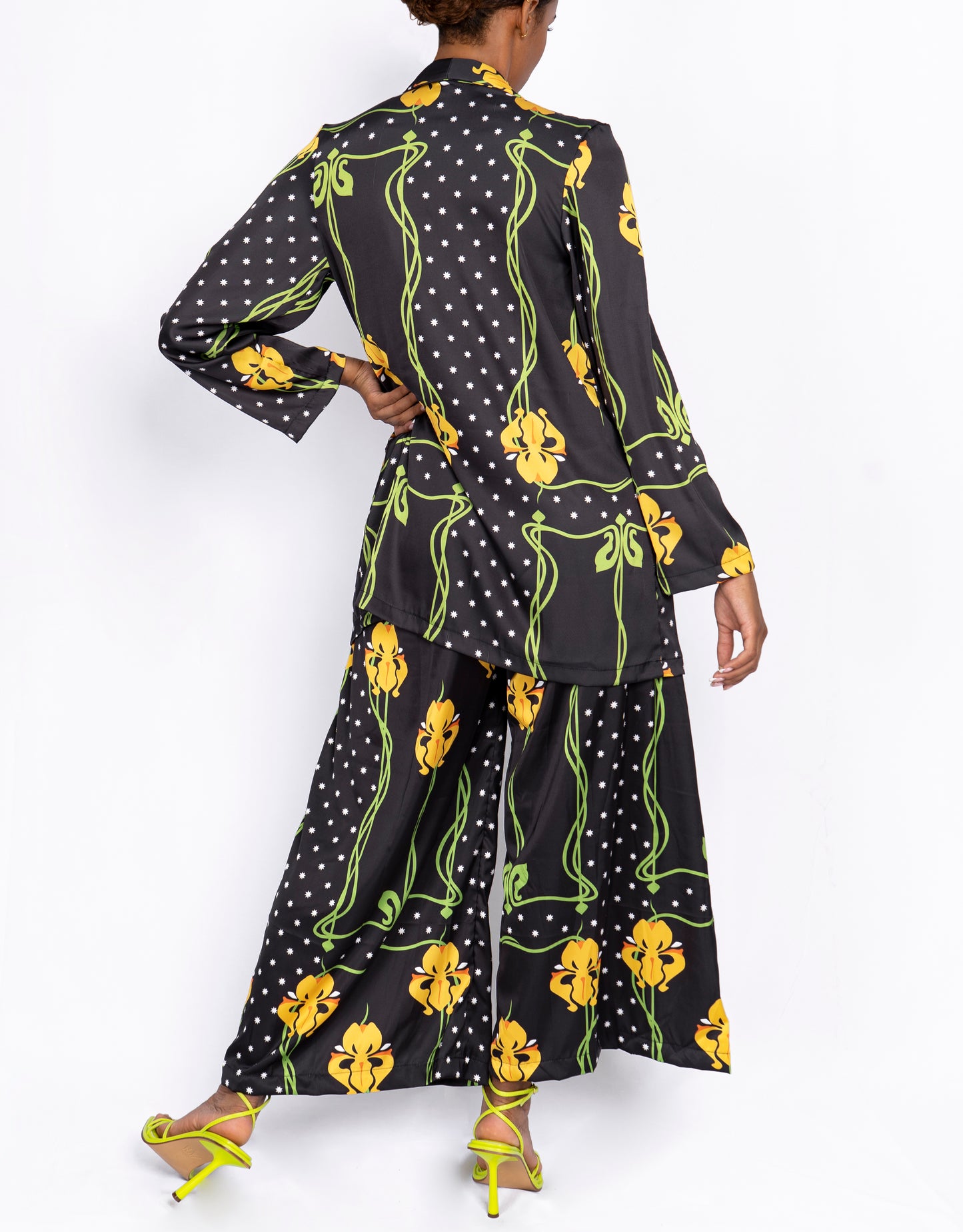 Cannes Pants - Black Orquids