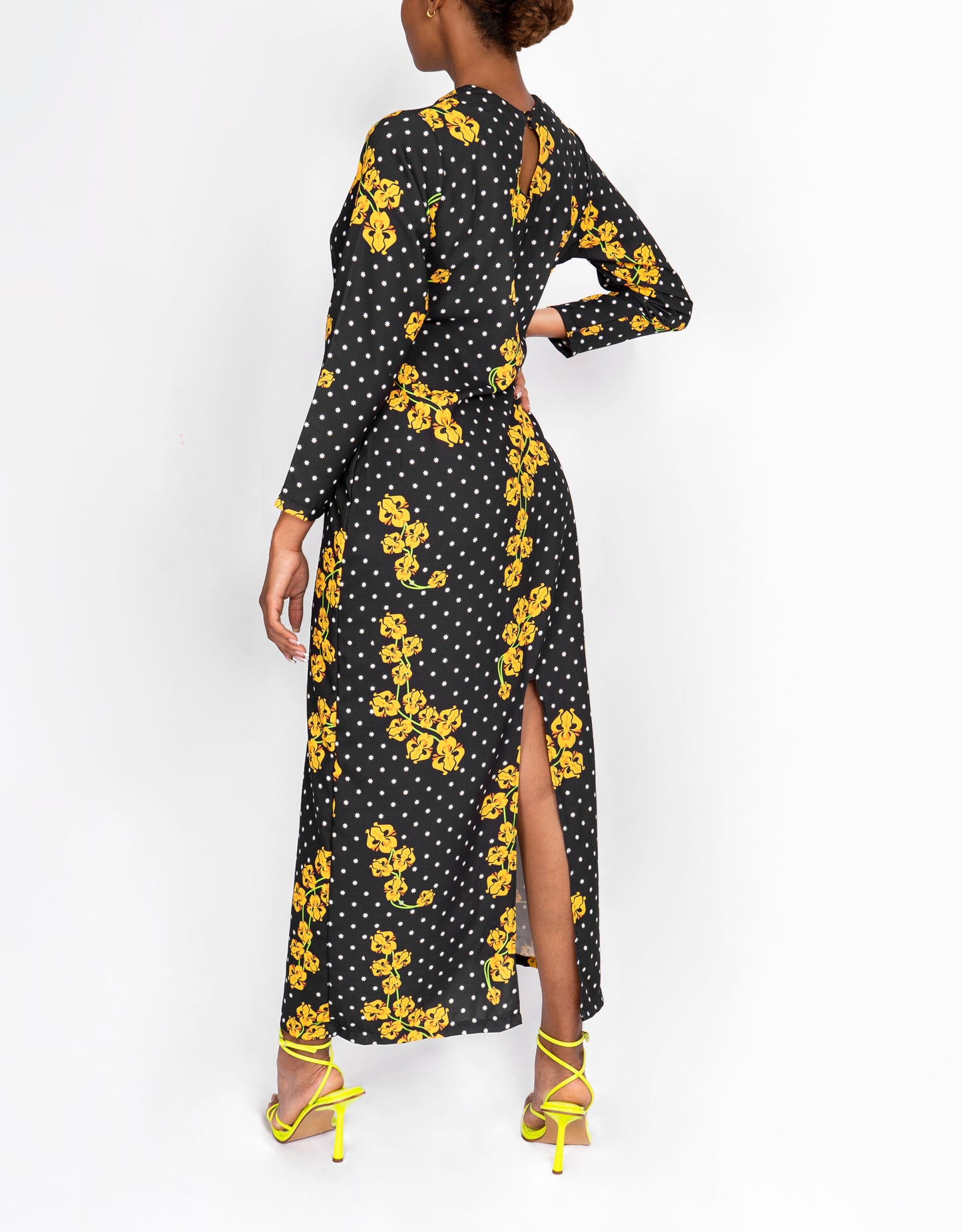 Grace Dress - Black Orquids