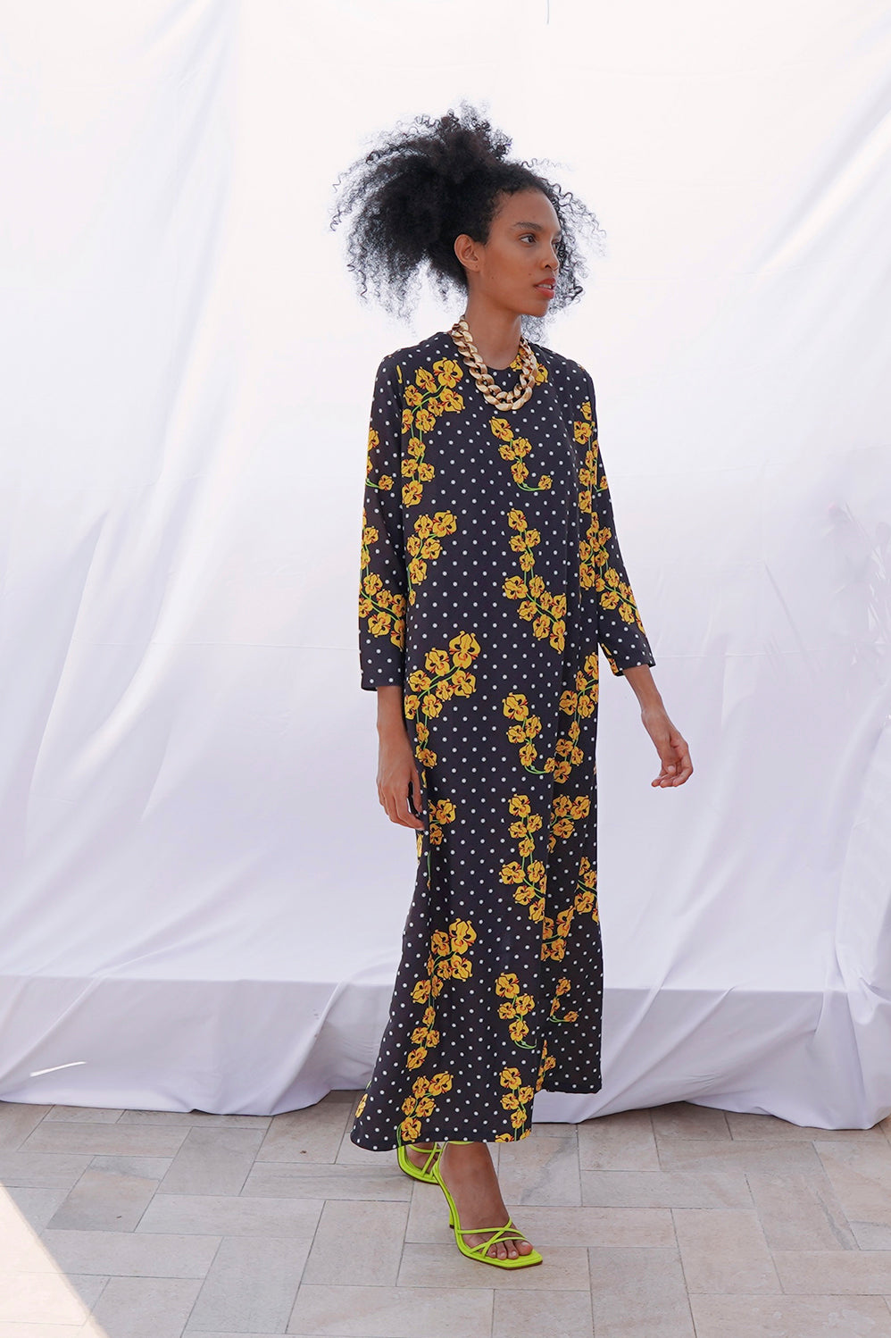 Grace Dress - Black Orquids