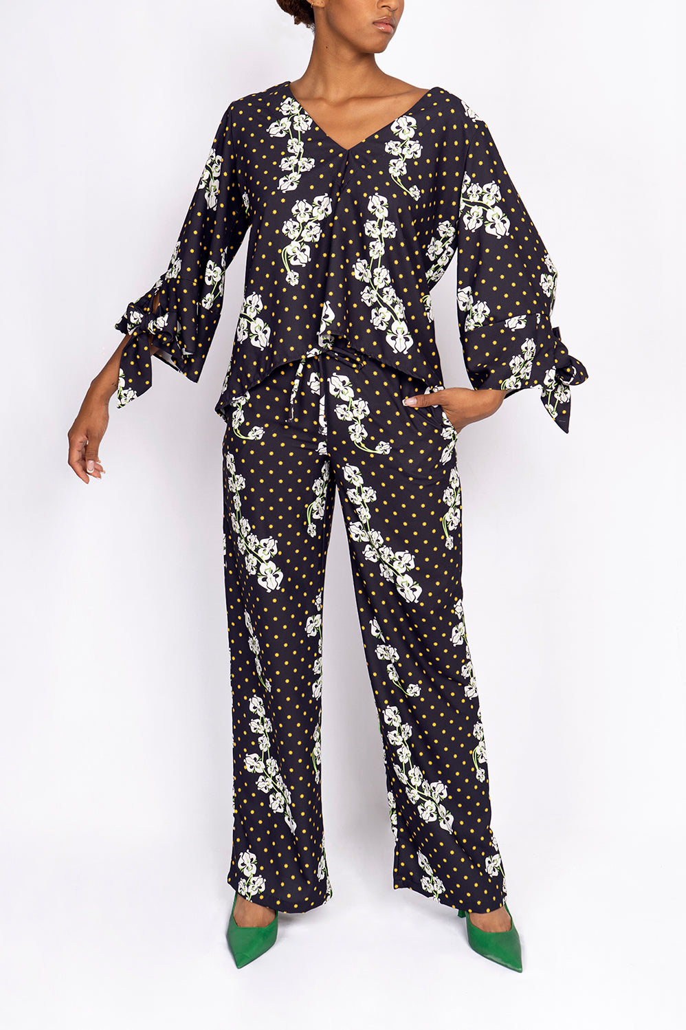 Rio Pants - Black Orquids