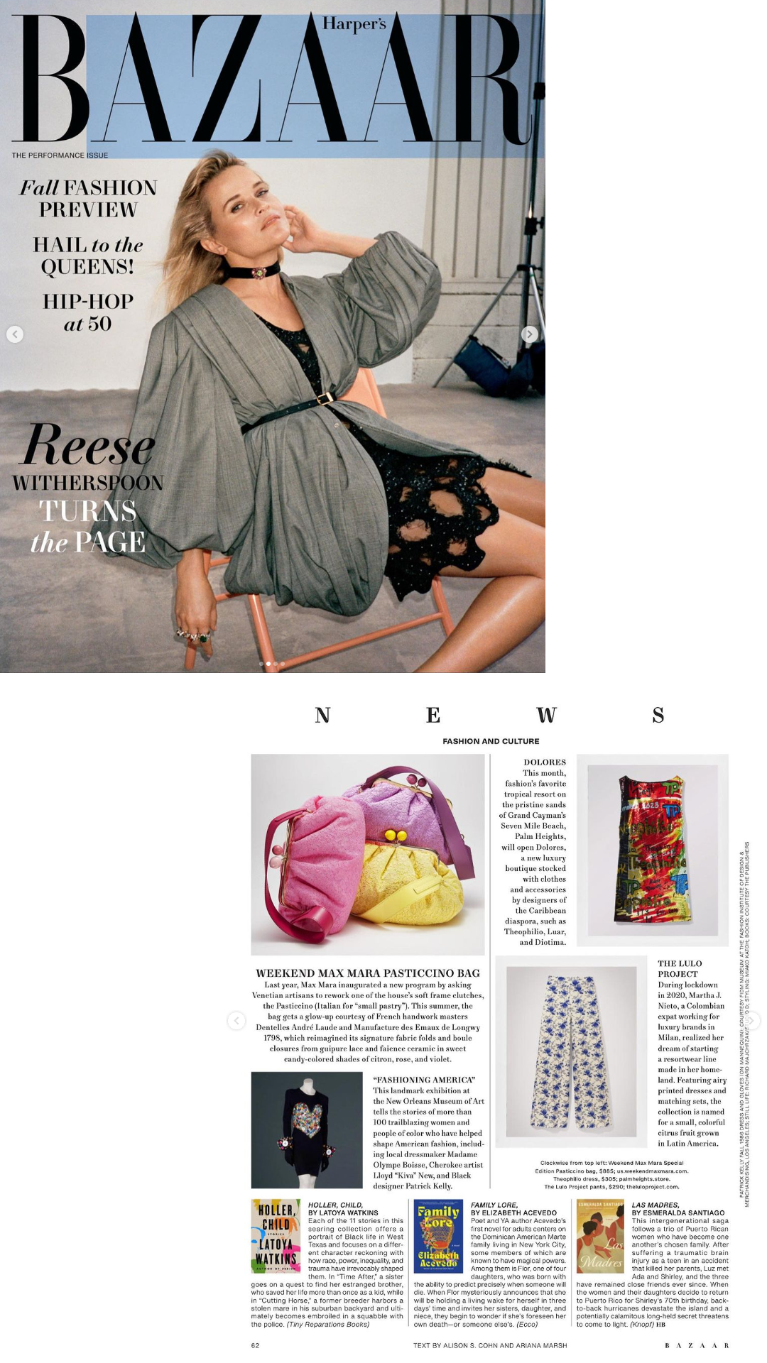 The Lulo Project @ Harper's Bazaar US August Issue now on stands!