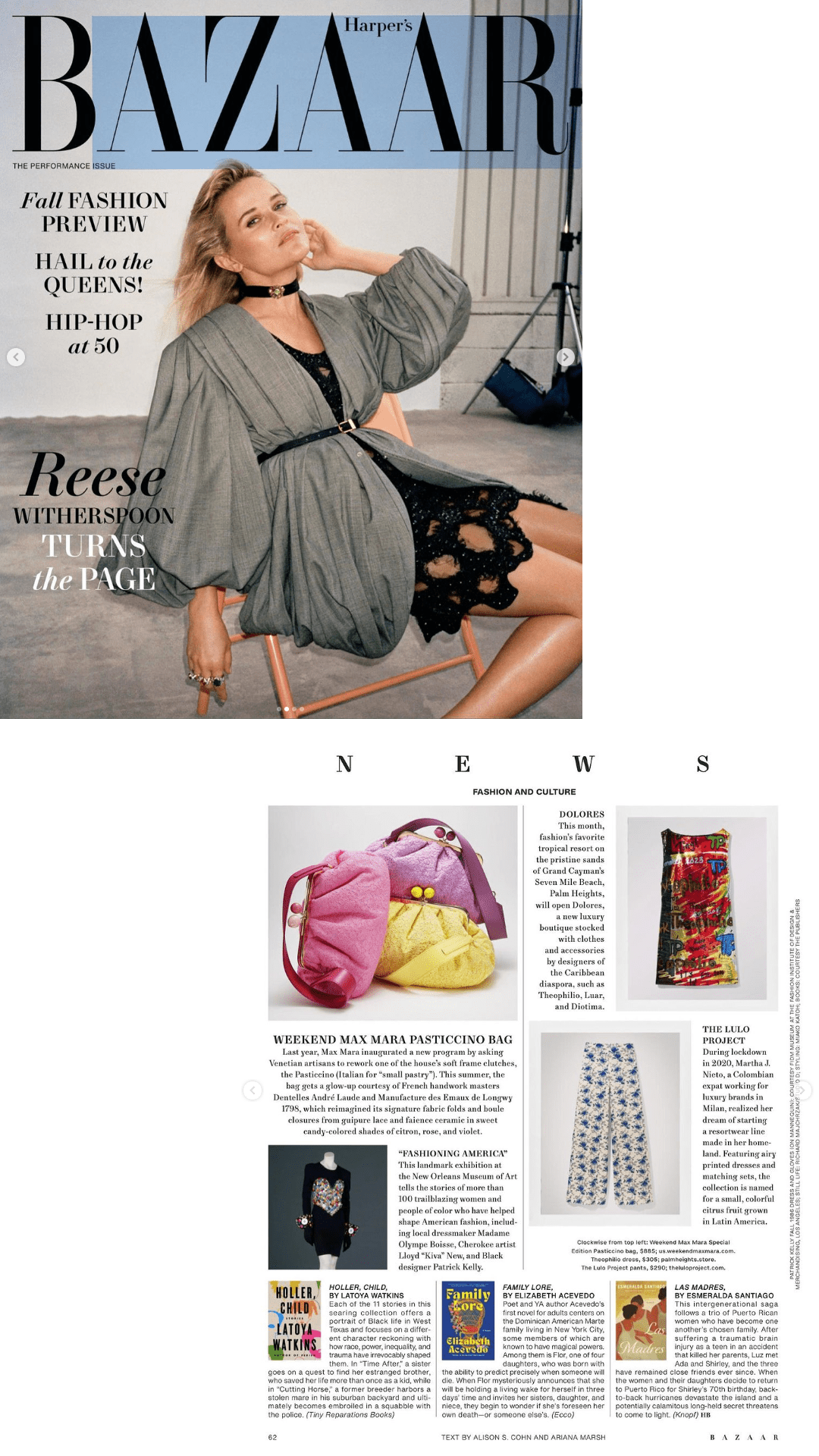 The Lulo Project @ Harper's Bazaar US August Issue now on stands! - Lulo Project