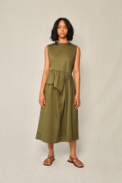THE BLOODLINE DRESS - MILITARY GREEN