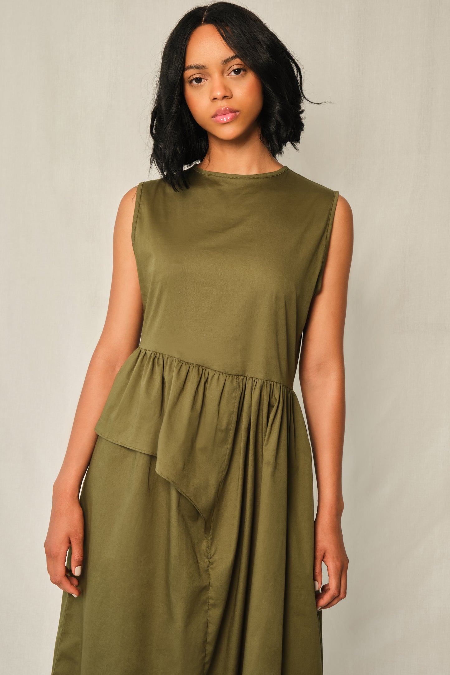 THE BLOODLINE DRESS - MILITARY GREEN