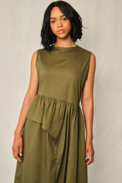 THE BLOODLINE DRESS - MILITARY GREEN