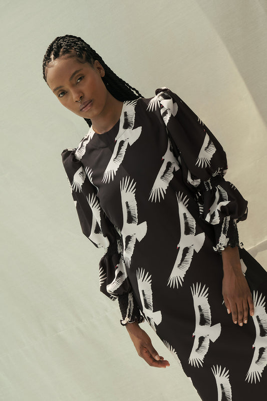 MAKEDA TUNIC - CONDOR BLACK MAXI