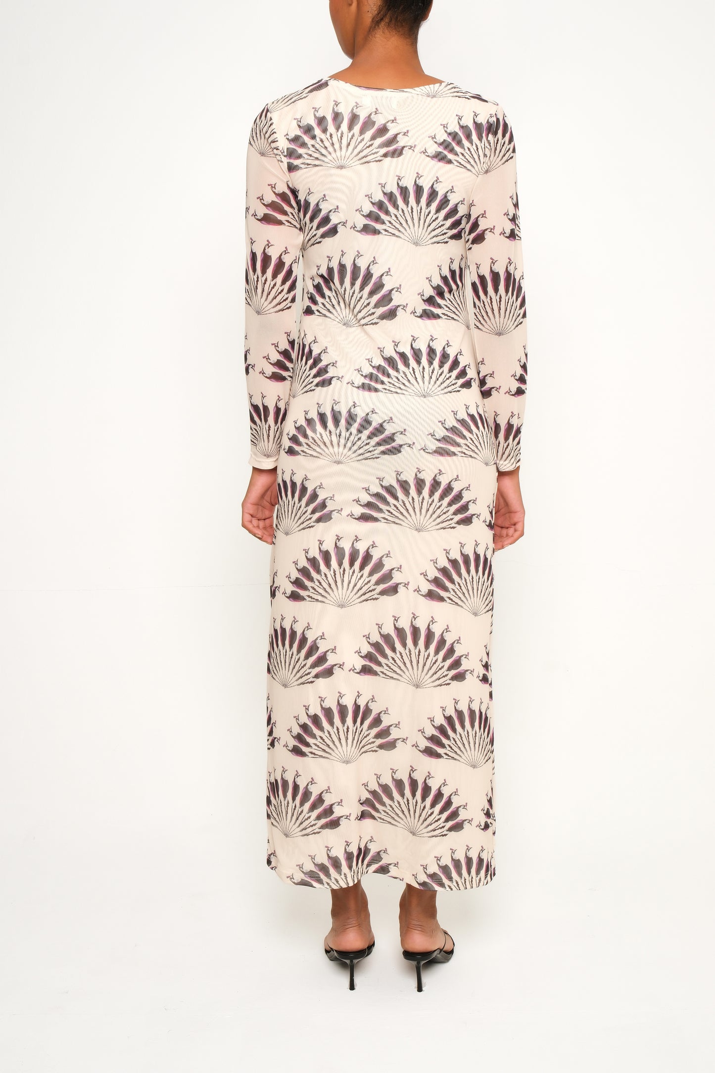 Nella Mesh Column Maxi Dress