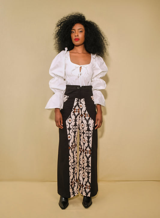 COWBOY PANTS - MAXI PAISLEY