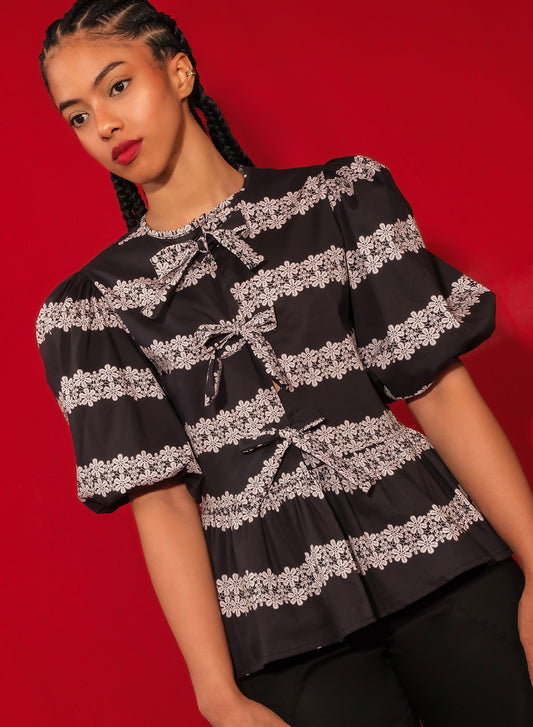 ORQUID TOP - 2 LINES MACRAME