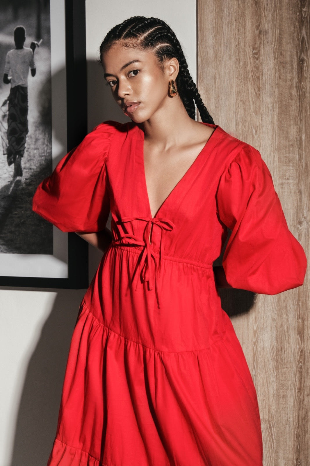 LILIES DRESS - ROJO